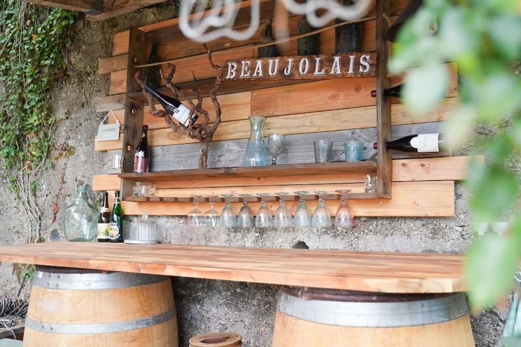 Maison Vigneron - Maison Et Studio Saint-Didier-sur-Beaujeu エクステリア 写真